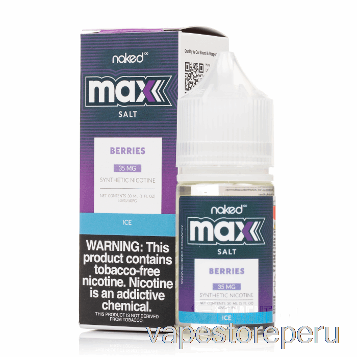 Vape Desechable Ice Berries - Sal Desnuda Max - 30ml 50mg